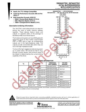 SN74AHCT541N datasheet  